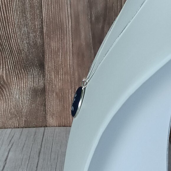 "Nezabudka" UNESCO Heritage "Modrotlač" Blueprint Necklace - Artisan Crafted - Picture 2 of 6